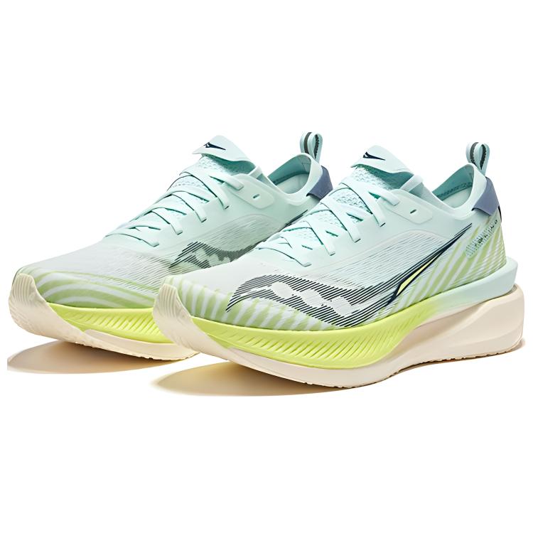 SAUCONY Idling Cruise 2 Low-Top Balanced Cushioning Running Shoes Men Running Shoes White Green Blue S28211-6