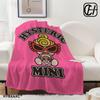 Fashion H-Hysteric Mini Blanket Aesthetic Art Flannel Blanket Portable Home Travel Camping Sofa Picnic Flannel Blanket