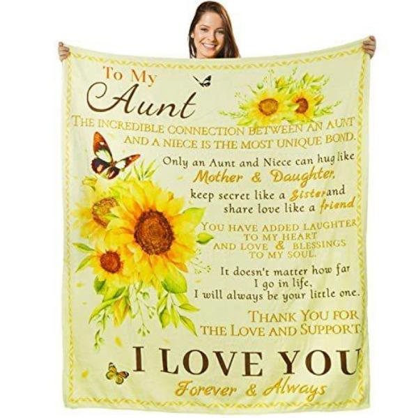 Sunflower Pattern Flannel Blanket Sofa Sheet Bedspread Blanket