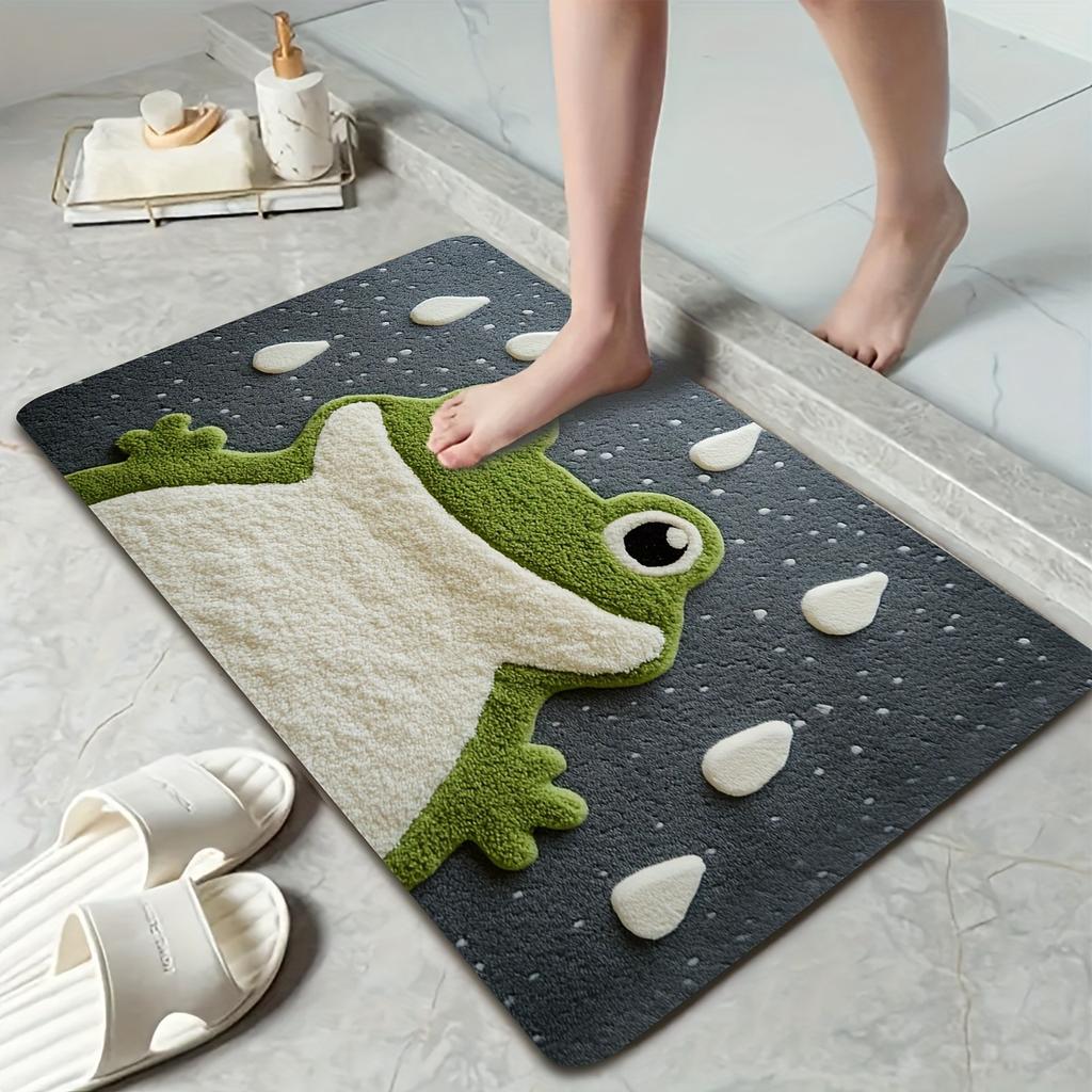 2025 Bear Floor Mat Imitation Cashmere Carpet Household Dirt-Resistant Entrance Door Mat Bathroom Water-Absorbent Non-Slip Foot Mat