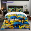 Despicable Minions Wallpapers Threepiece Set 1 Duvet Cover 2 Pillowcase Without Core Duvet Cover And Pillowcase Christmas Birthday Gift