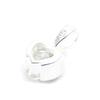 Les Trésors De Lily [D7415] - Pendentif Argent 'Precious Love' blanc argenté - 6x7 mm