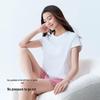 Yiershuang Women's Pure Cotton Antibacterial Short Sleeve T-Shirt