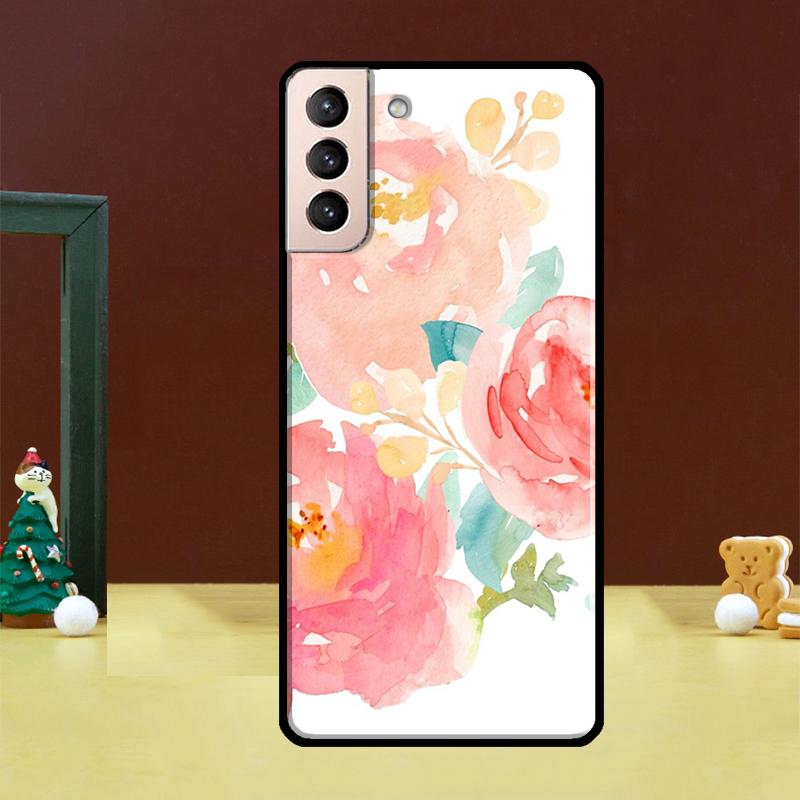 Peonies Beautiful Flower Fundas For Samsung Galaxy S23 S20 FE S21 FE S22 Ultra Note 20 S10e S8 S9 S10 Note 10 Plus Case