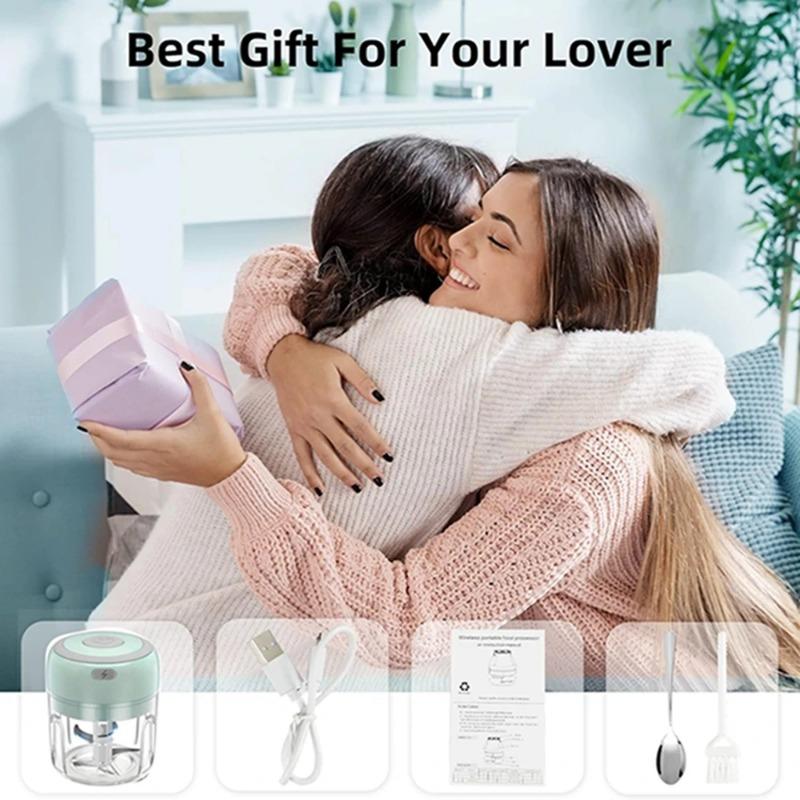 Electric Kitchen Food Chopper Mini Garlic Masher Crusher USB Portable Meat Grinder Vegetable Chopper For Kitchen Gadgets