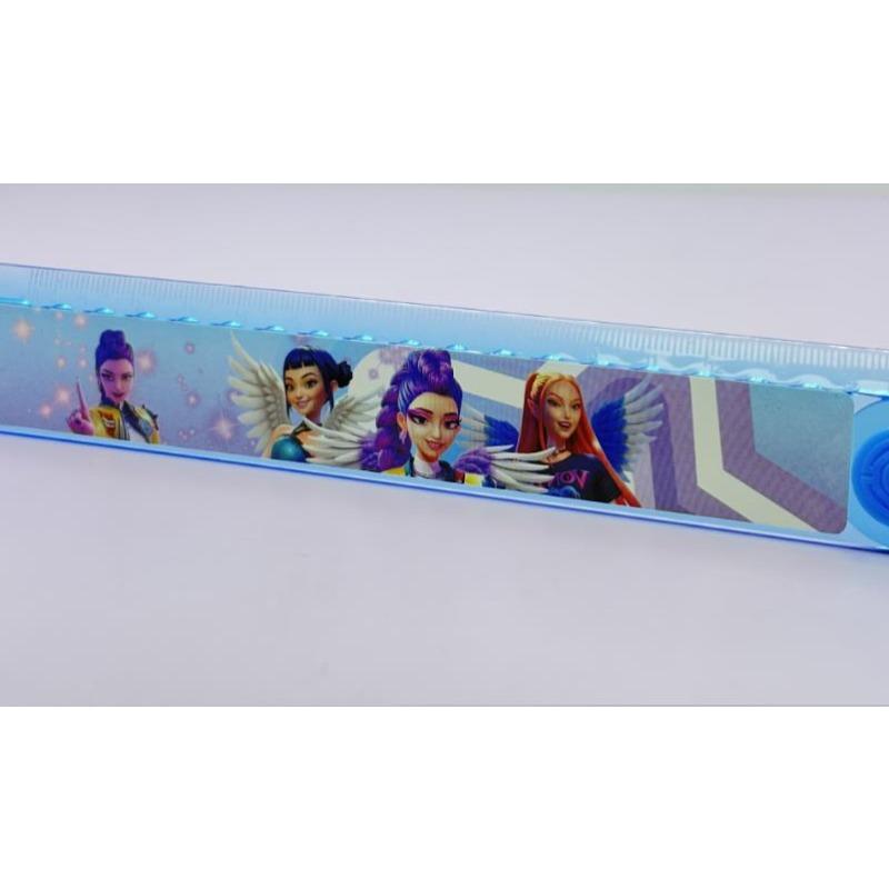 New kpop Demon Hunter Girl Group Pen Case Set, Nylon Mesh Bag, Rectangular Pen Case, Student Back to School Set, Stationery Gift