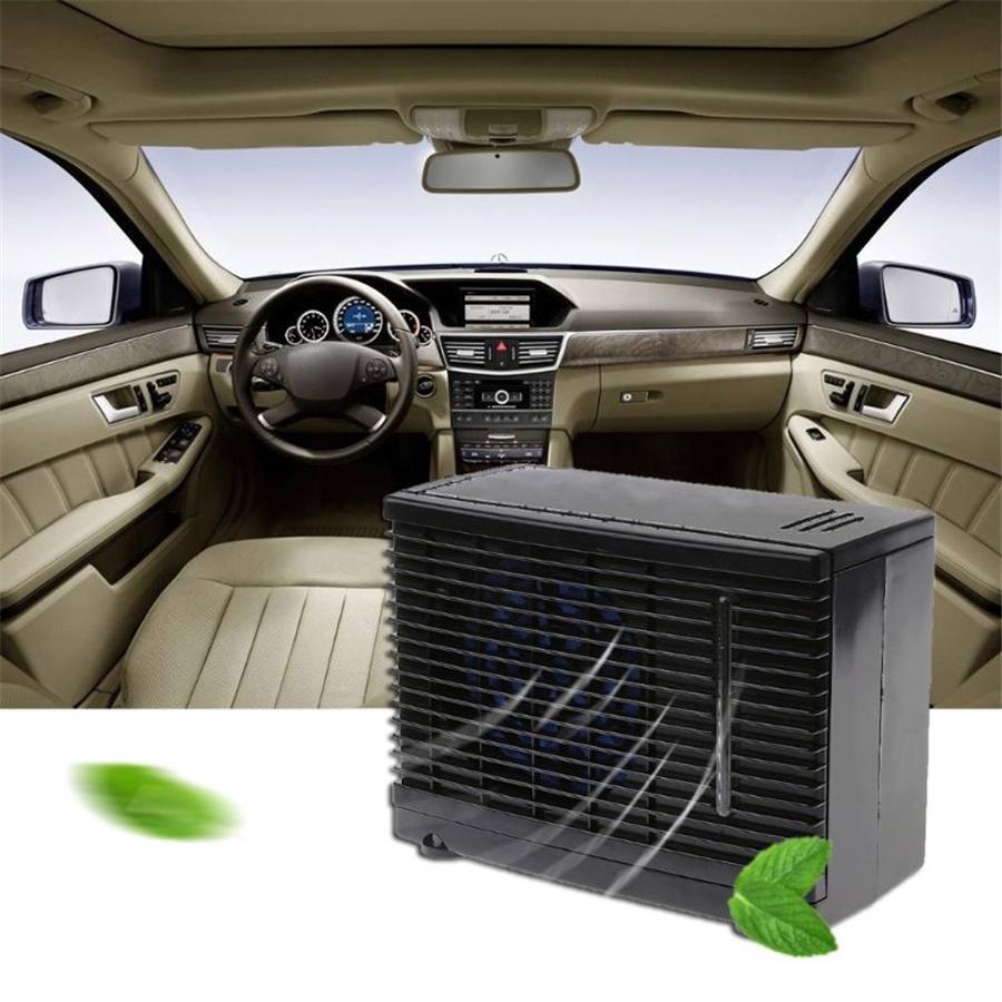 60W 24V Car Truck Summer Cooler Cooling Fan Water Air Conditioner 2 Speed Black
