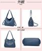 FSD.WG Women's Shoulder Bag, Crossbody Bag, Large Capacity, PU Leather, Lightweight, Korean Design, Popular for Spring, Summer, Fall, and Winter, 3