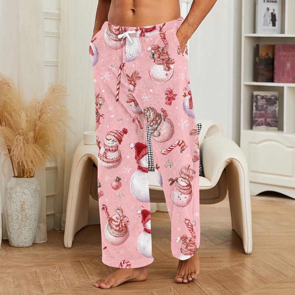 Pantalones de Navidad para Hombre, Pantalones Casuales para Dormir