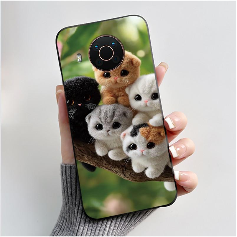 Custodia Per Nokia X10 X20 X100 Custodia per Telefono Nera Opaca Morbida TPU Copertura Protettiva Integrale Estetica Lusso Carina Cool Ragazzi Ragazze Guscio