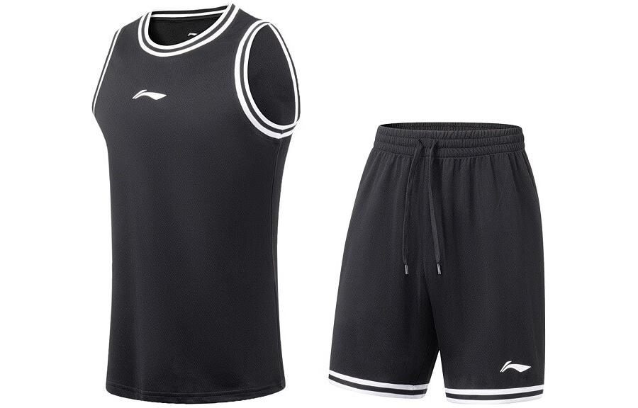 Li Ning Sports Basketball Collection Basketball Suit Men s Black AATT023-5 L