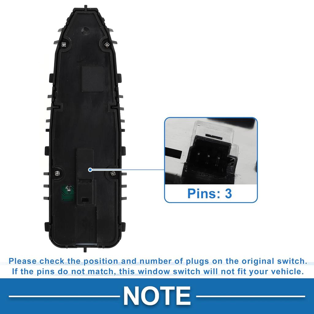 Power Window Switch No.2229052004 Window Control Switch for Mercedes-Benz S400 S500 S600 Black