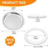 Filter Screen Silicone Gasket and Metal Filter Set Coffee Makers Mocha Pot Replacenent Accessories Easy to Install