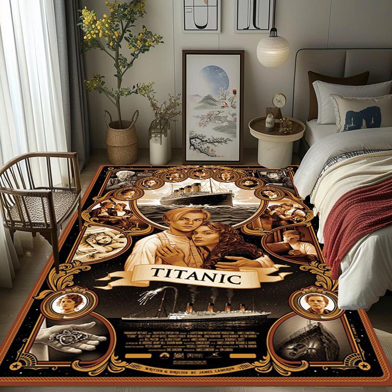 Love Tragedy Titanic Carpet Suitable for All Seasons Printing Bathroom Mat Dormitory Decoration Doormat