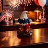 Patriotic Table Lamp USB Powered Red White Blue Eagle Lamp, 250th Anniversary Desktop LED USA Tribute Light, Decorative Independence Day for