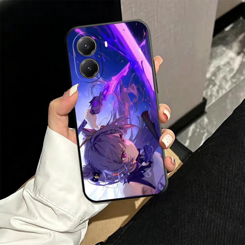 Genshin Impact Keqing Soft Phone Case for Xiaomi Poco X5 X6 X7 X8 Pro Max X3 F7 F8 Ultra M8 M7 M6 M5 Redmi 15 15C 14C 13C 12C X4