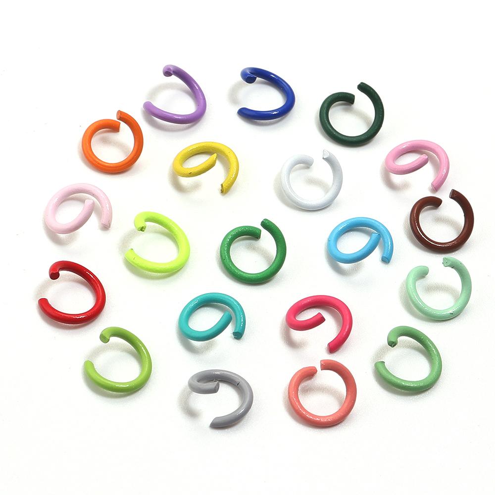 

200-500pcs/Lot 6 8 10mm Colorful Open Jump Rings Split Jump Ring Connector For Diy Jewelry Making Findings Accessories Supplies 8mm 200pcs