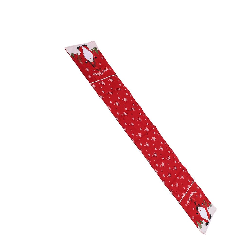 Xmas Table Runner Washable Xmas Dining Table Decoration Xmas Table Flag for Weddings Banquets Celebr