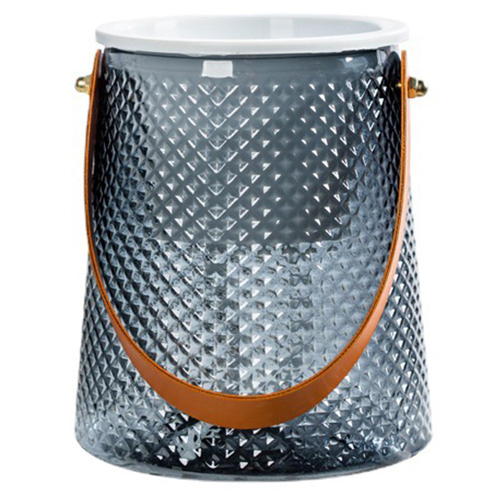 

Hydroponics Planters with Handle Visible Large Capacity Flower Pots for Garden Enthusiast Lover Gift сірий