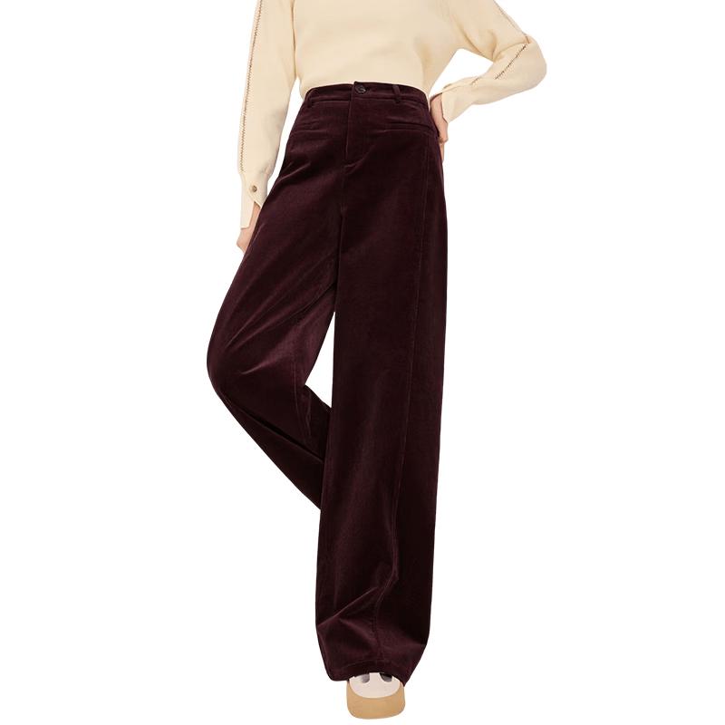 Xiangying Ancla Corduroy Wide-Leg Pants