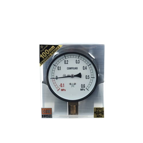 Migishita Seiki Manufacturing General-Purpose Pressure Gauge A100EG3/8 S-41E+0.6~-0.1MPa