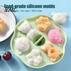Nonstick Cake Decorating Tools Silicone Bear Mold, Steamer Safe Food Baking Pan for Kids, Bakery Equipment Home Non Stick Reusable Heatproof
