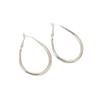 Minimalist High-End Water Drop Hoop Earrings: Elegant Light Luxury Jewelry for Everyday Wear