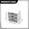 1/12 Dollhouse Cabinet 3 Layer Drawers Dolls House Decor Bedroom Ornament Miniature Desktop Filing