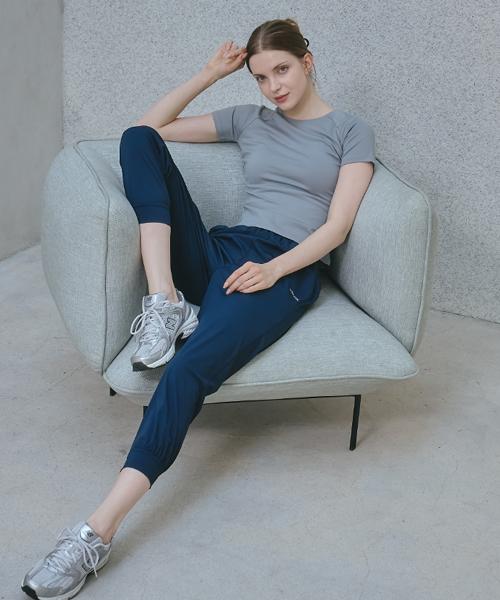 NOKJOK Terry Jogger Pants Running Yoga Wear Pilates Wear