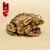 Goldener Messing Kröte Reichtum Anziehend Tee Haustier Ornament für Zuhause oder Büro