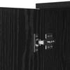 Sideboard in Black Oak Look 59 x 39 x 80 cm Particleboard