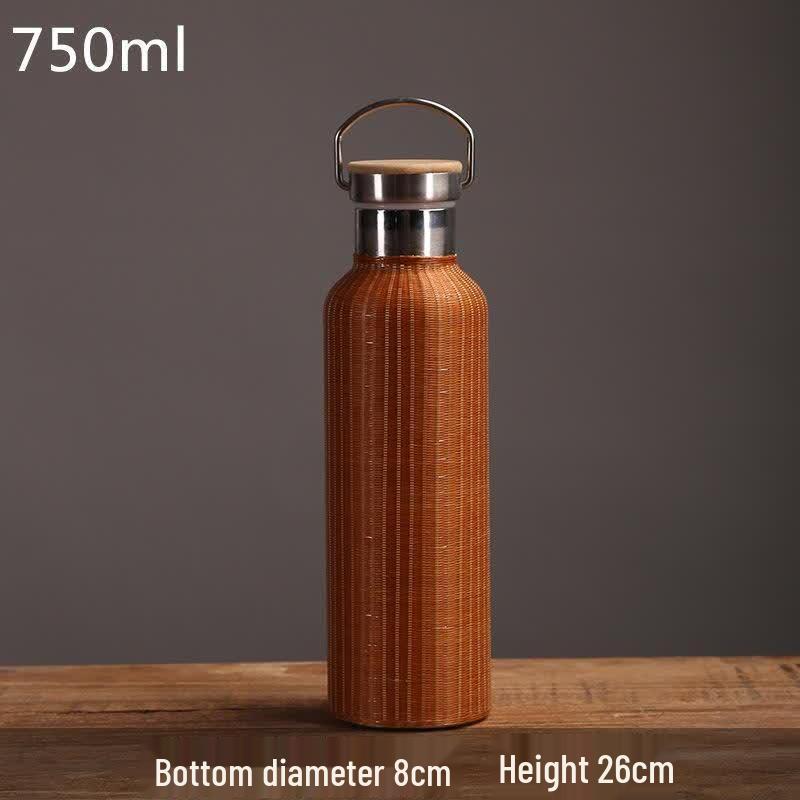 

JingJingRS Bamboo Woven Insulated Bottle