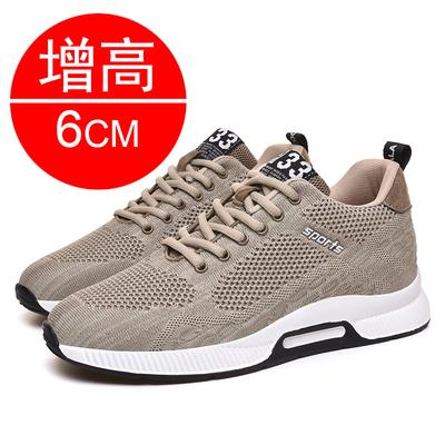Sommer unsichtbare innere Erhöhung Herrenschuhe 6cm atmungsaktives Fly-Woven Mesh Erhöhungsschuhe Herren Sportschuhe lässige Herrenschuhe