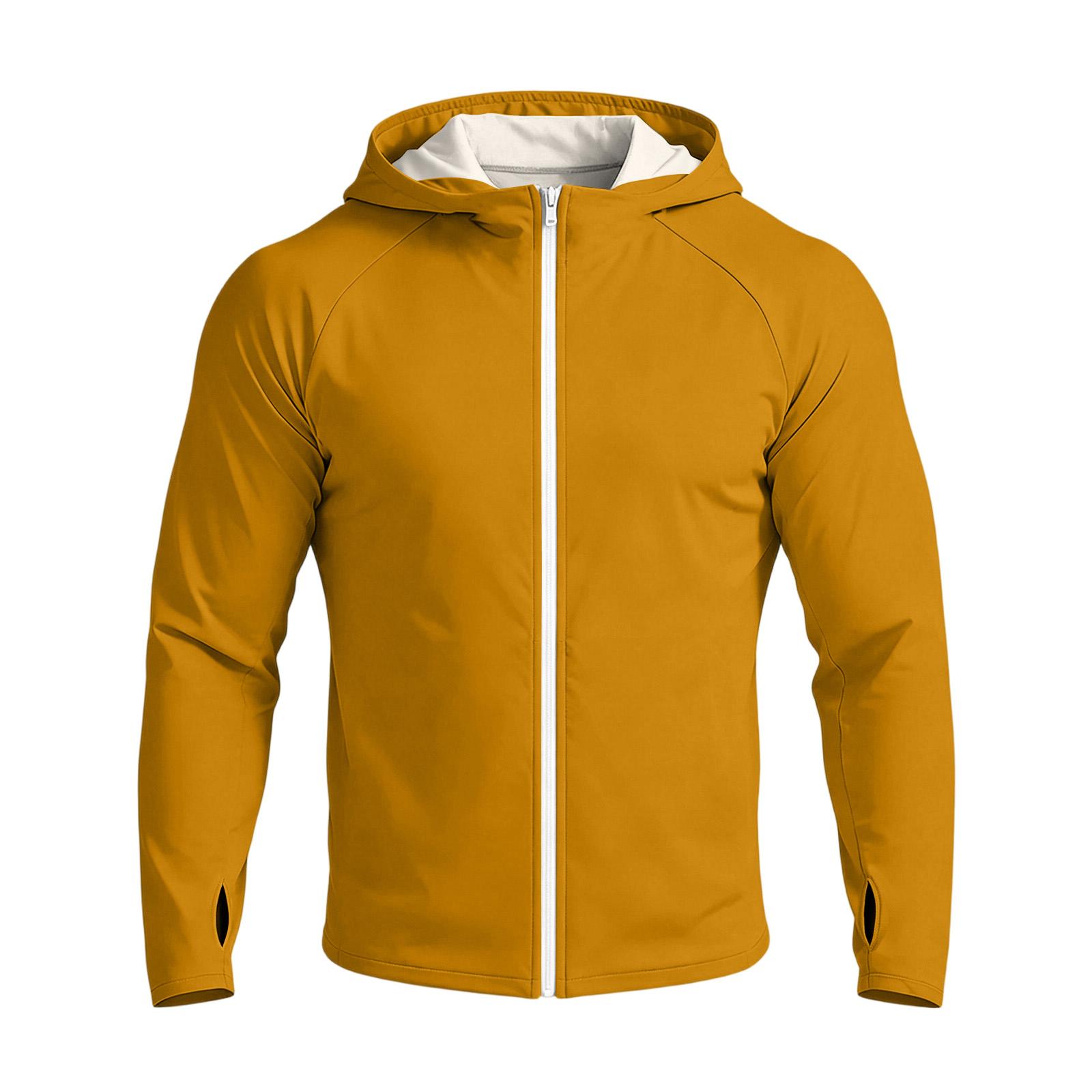 Men s Raglan Sleeve Hooded Jacket - Long Sleeve Casual Lightweight Color Outdoor Wear M