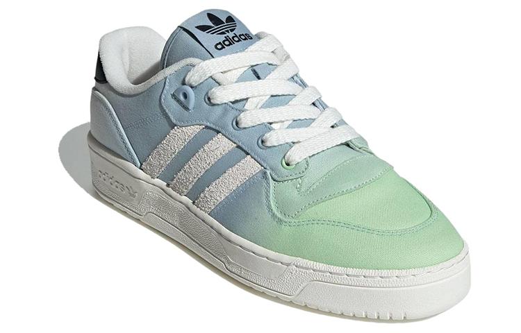 adidas Originals Rivalry Abrasion Resistant Low Top Skateboard Shoes Men's Blue White IH2496