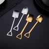 Retro Stainless Steel Shovel Spoon for Desserts and Watermelon