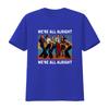 Vintage Retro That 70s Show Were All Alright Cast Print Casual T Shirt Vintage Breathable Graphic Top For Everyday Wear