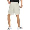 Men's adidas Logo Printing Pattern Lacing Elastic Waistband Straight Shorts Beige HZ7029
