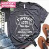 Vintage 1975 T Shirt 50th Birthday For Unisex Father Retro Style Vintage Fashion Designer Clothes Streetwear Unisex