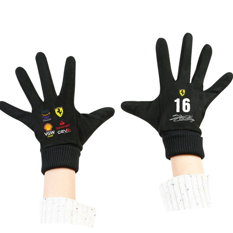 Neue F1 Ferrari Rennteam Touchscreen-Handschuhe Separate Finger Cycling Warmer Handschuh Für Ferrari F430 488 458 FF F12berlinetta