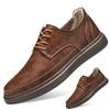 Büyük Boy Hakiki Deri Erkek Ayakkabıları Trend Rahat Günlük Ayakkabılar Makosenler Erkek Düz Ayakkabılar