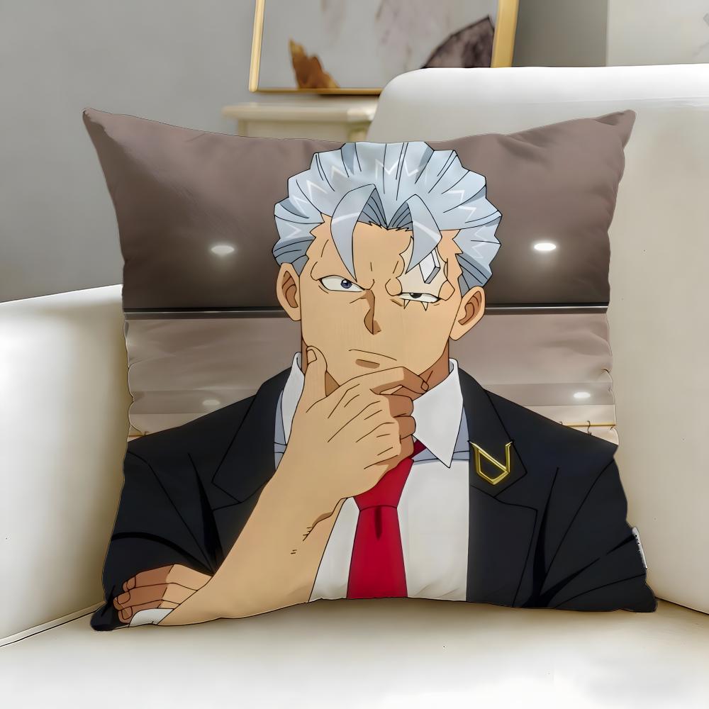 anime Undead Unluck Cushion Cover Soft  EasyWash Pillow Case  Versatile for Couch Bed Travel and Office