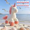 Sternen Einhorn Plüschtier, Cartoon Tier Großes Pferd Puppe, Kinder Geburtstagsgeschenk für Mädchen, Schlafzimmerdeko Weiches Kissen, 30cm