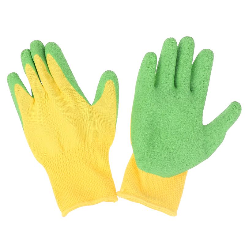 Kids Children Protective Gloves Durable Waterproof Garden Gloves Anti Bite Cut Gardening Outdoor Protection Rubber Crab Catching Waterproof Gloves