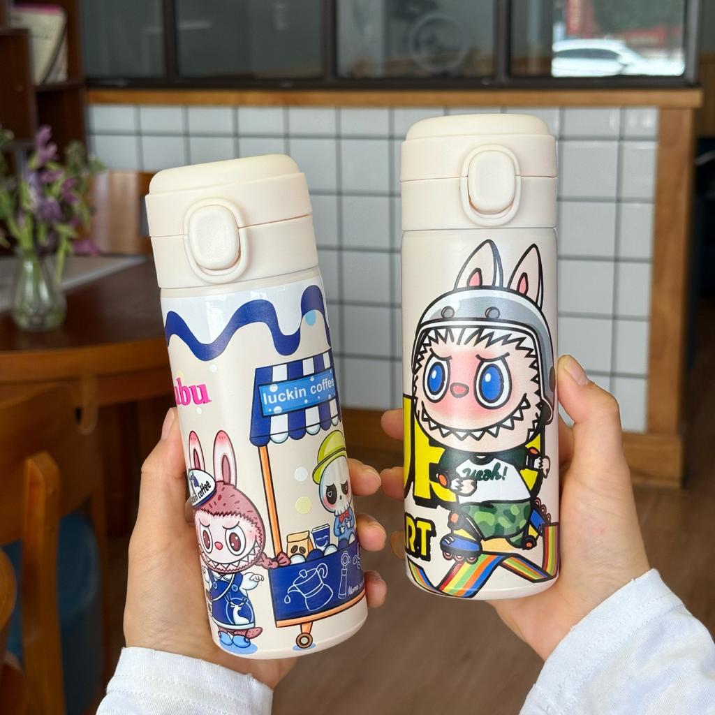 Annual Water Cup Cartoon Children's Food Grade 304 Stainless Steel Thermos Cup Water Cup