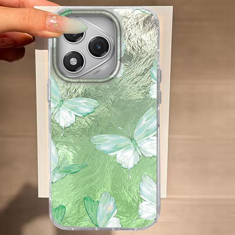 Hülle für Honor 400 Lite 200 Pro 200 Lite X9c X9a X8b X8a 5G Handyhülle Rosa Grün Schmetterling Farbverlaufsmuster Für Honor 200 Taschen