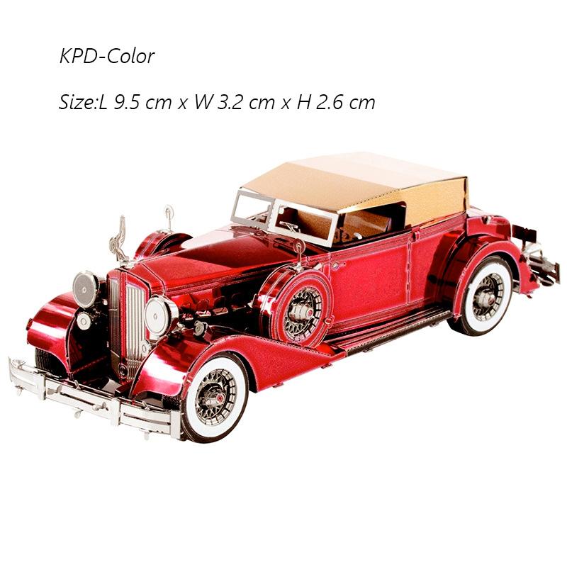 3D Metal Puzzle Super Sport Car Diy Handmade Vehicle Assembly Model Jigsaw Puzzle Toys For Adult Kids