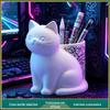 3D Printed Cat Pen Holder: Cute Desktop Organizer for Students & Office Supplies