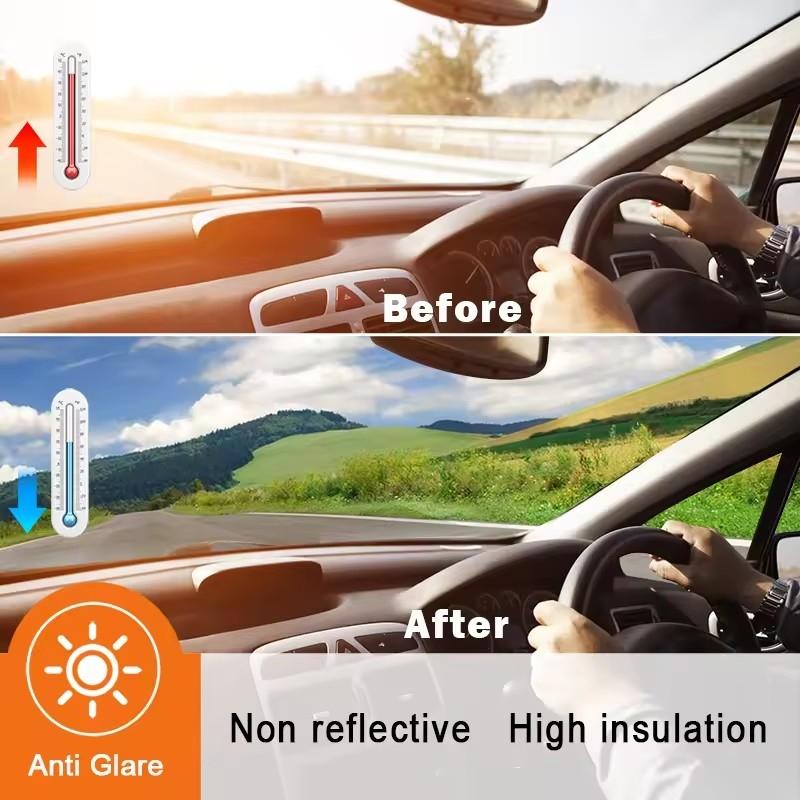 5/15/35/50/70%VLT Car Window Tint Front Windshield Heat Glare UV Block and Scratch Resistant Privacy Protection Automotive Film