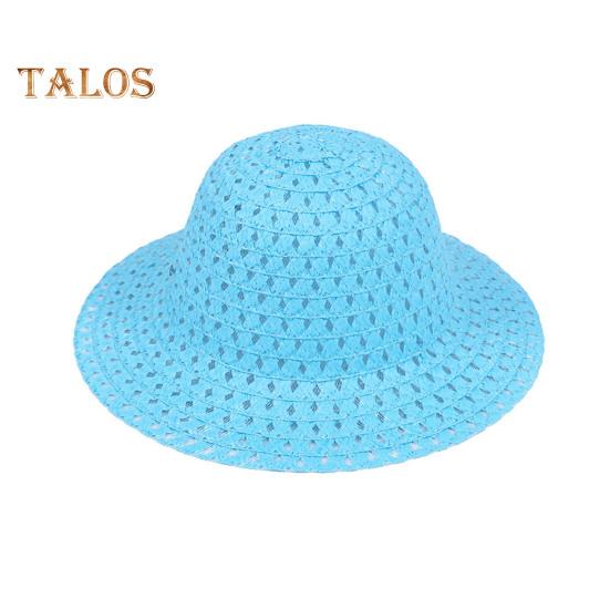 

Пасхальная соломенная шляпа-чепчик для детей, пасхальная соломенная плетеная шляпа, весенний летний пляжный аксессуар для пасхальной вечеринки, принадлежности для карнавальных костюмов синий